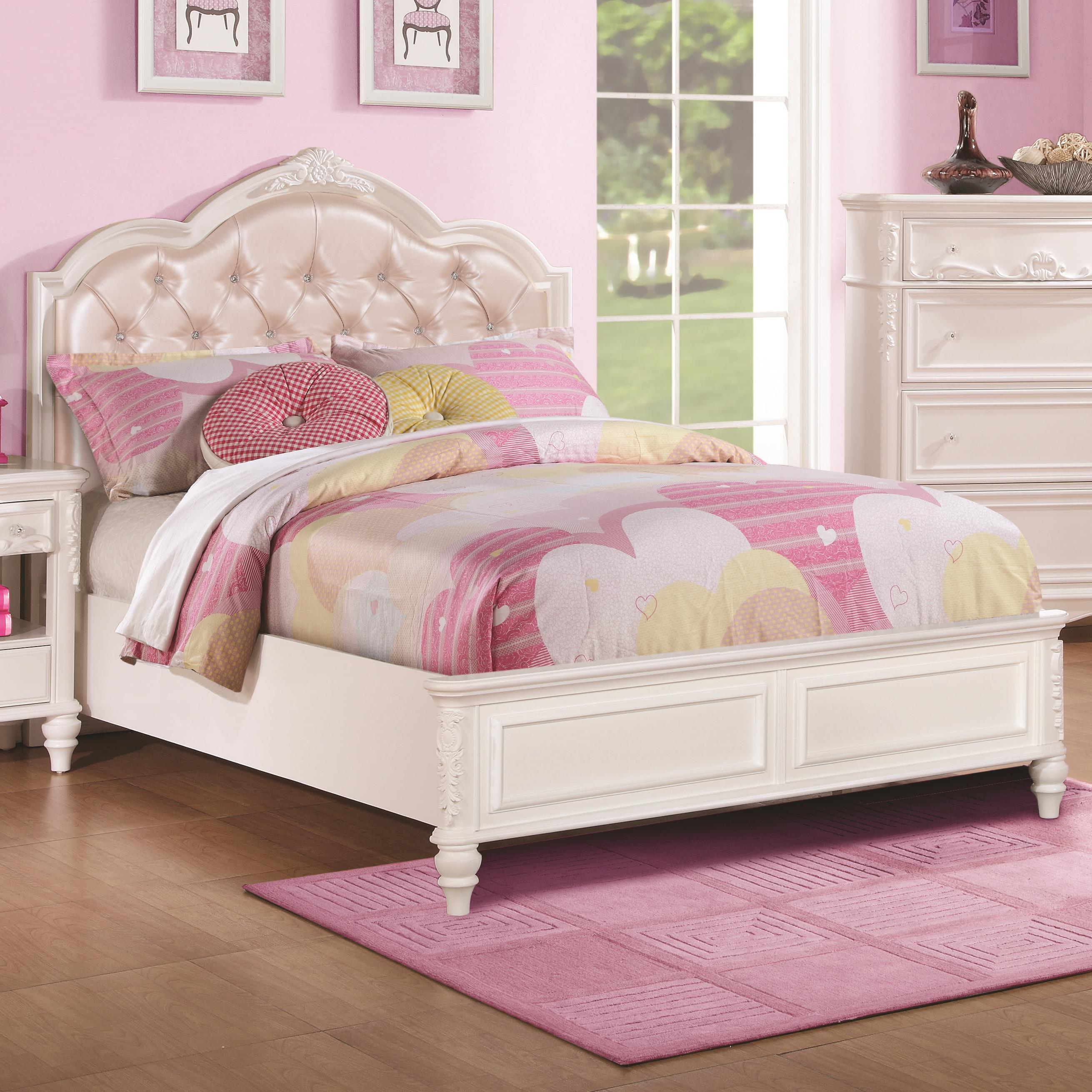 Coaster Caroline Full Size Bed with Diamond Tufted Headboard Dream
